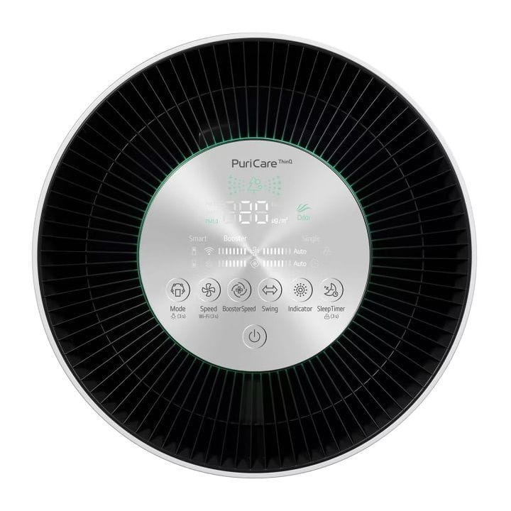 LG PuriCare 360 Air Purifier Dual Version, H13 HEPA, with Clean Booster 91m² | AS10GDWH0