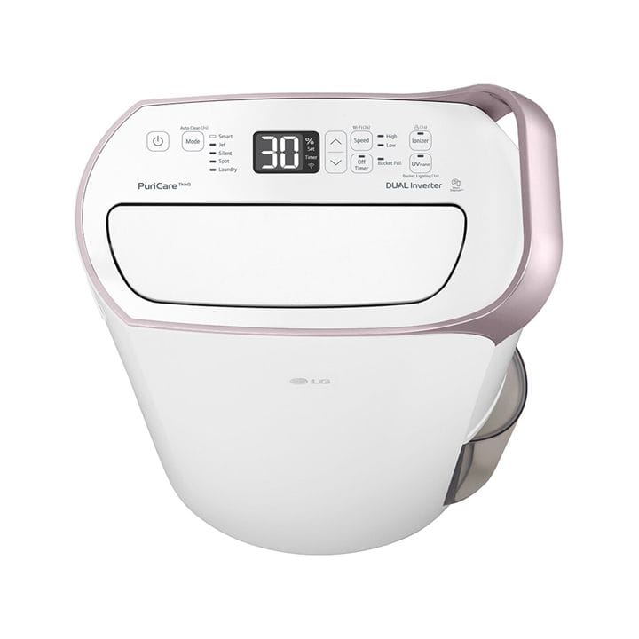 LG Smart Dehumidifier, Dual Inverter Compressor, Smart Efficiency, H13 HEPA Filter - White - MD19GQGE0 (Open Piece/Display Unit)