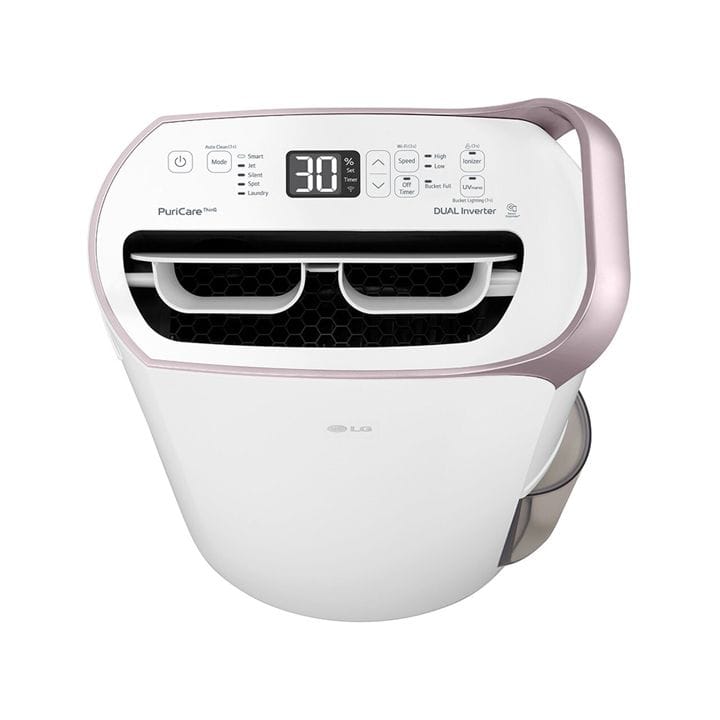 LG Smart Dehumidifier, Dual Inverter Compressor, Smart Efficiency, H13 HEPA Filter - White - MD19GQGE0 (Open Piece/Display Unit)