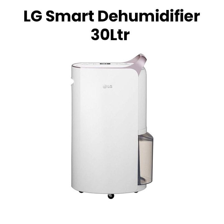 LG Smart Dehumidifier, Dual Inverter Compressor, Smart Efficiency, H13 HEPA Filter - White - MD19GQGE0 (Open Piece/Display Unit)