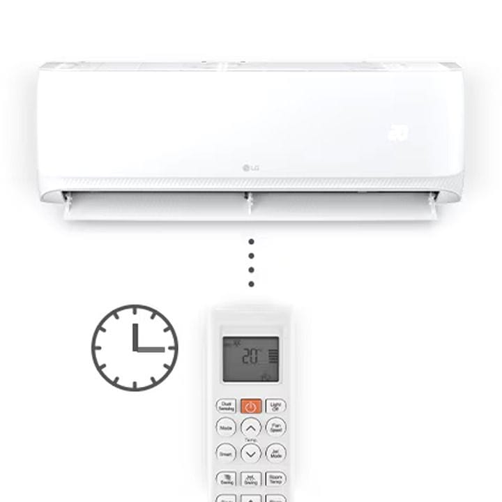 LG 1.5 Ton Split Air Conditioner With Rotary Compressor Wi-Fi 18,063 BTU, Smart ThinQ™, Fast Cooling, Auto Swing, Smart Diagnosis, Dual Sensing - White - T18ZCA