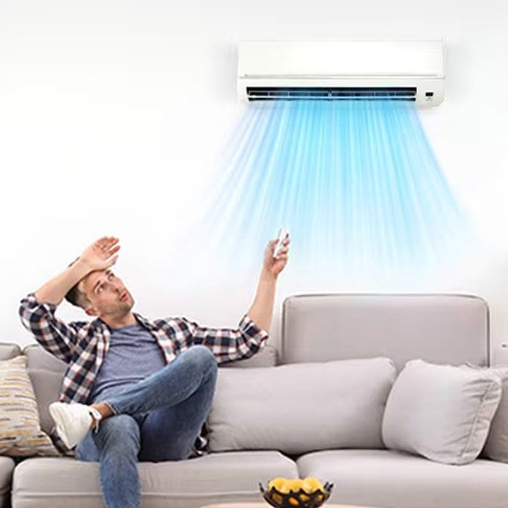 LG 2 Ton Rotary Compressor Split Air Conditioner 22000 BTU, Fast Cooling, Gold Fin™, Smart ThinQ™ (Wi-Fi) - White - T24ZCA