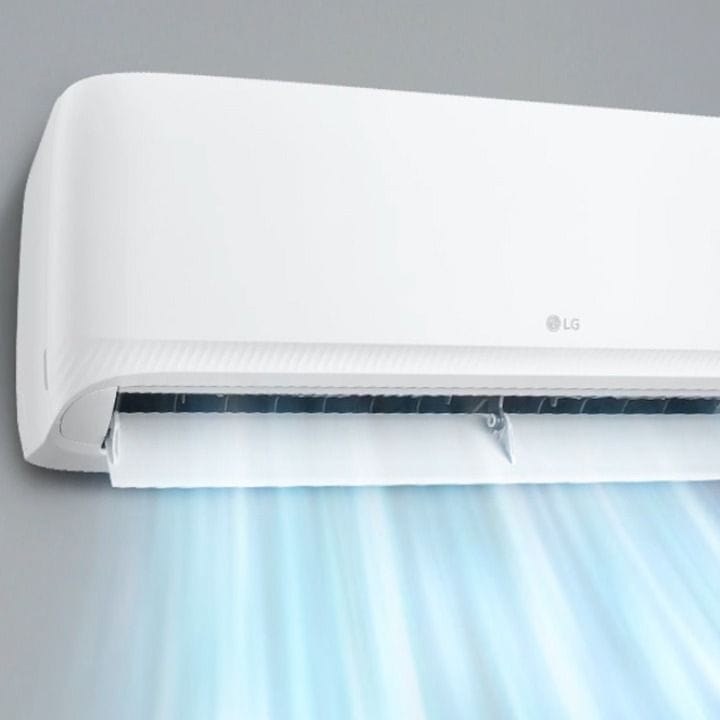LG 2 Ton Rotary Compressor Split Air Conditioner 22000 BTU, Fast Cooling, Gold Fin™, Smart ThinQ™ (Wi-Fi) - White - T24ZCA