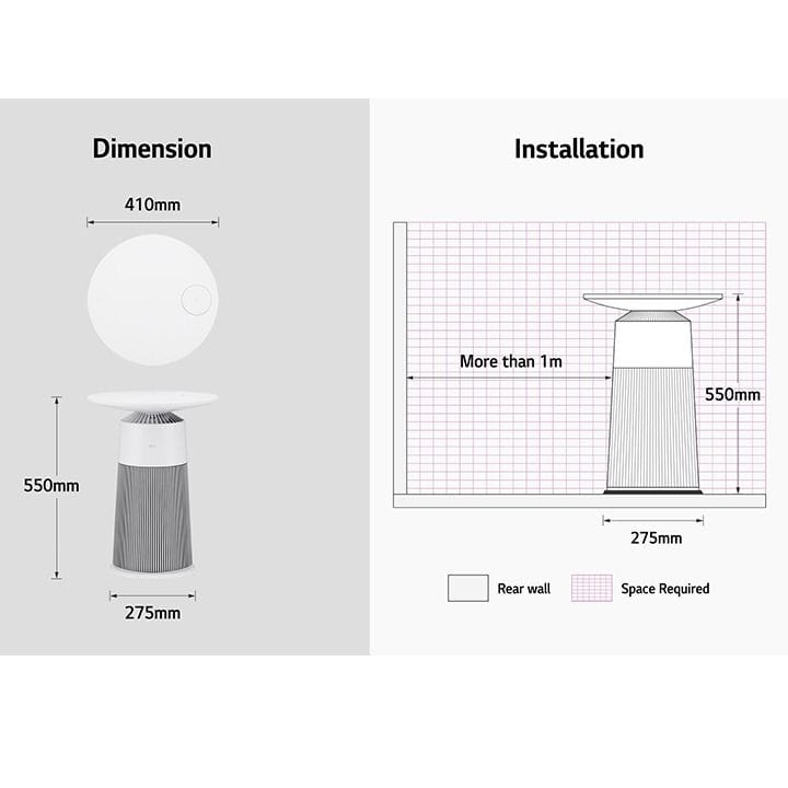 LG PuriCare™ AeroFurniture | AS20GPHK0