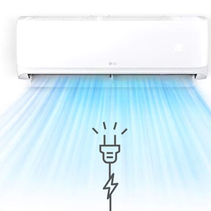 LG 2.5 Ton Split Air Conditioner With Rotary Compressor 26,276 BTU, Gold Fin™, Fast Cooling, Long Distance Airflow, Quiet Mode, Dual Sensing - White - T30ZCA