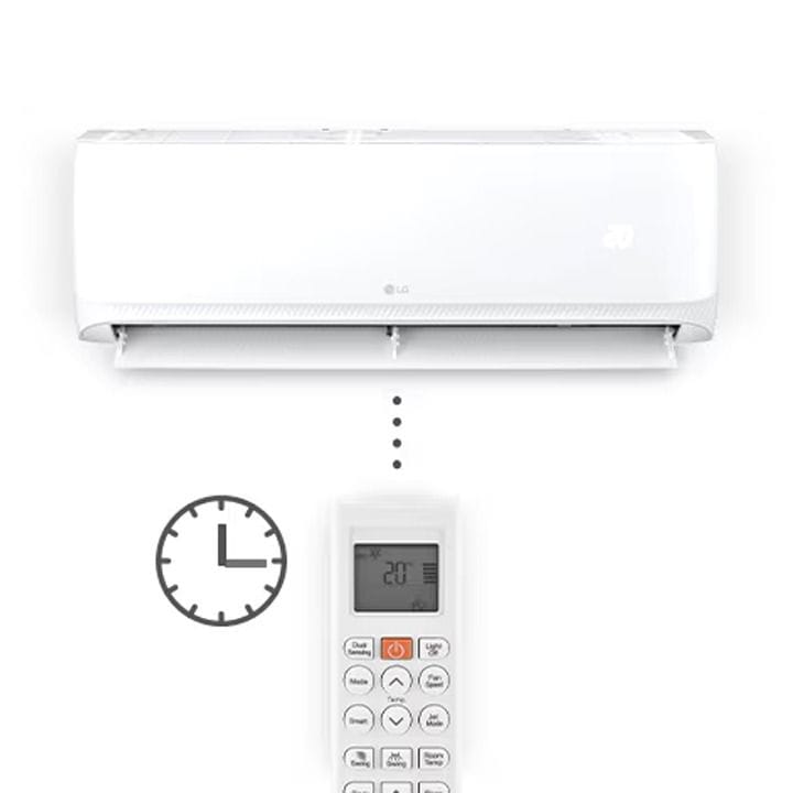 LG 2.5 Ton Split Air Conditioner With Rotary Compressor 26,276 BTU, Gold Fin™, Fast Cooling, Long Distance Airflow, Quiet Mode, Dual Sensing - White - T30ZCA
