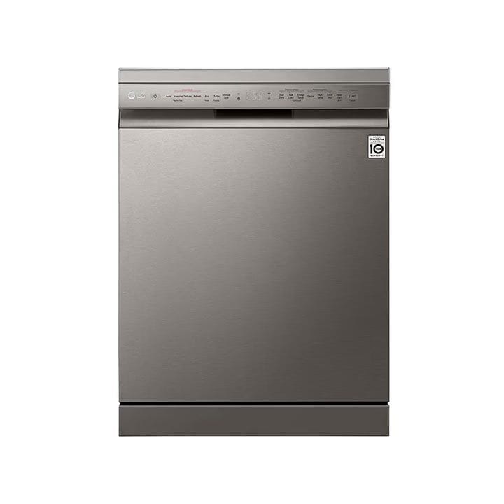 LG DFB425FP QuadWash Steam Dishwasher, 14 Place Settings, EasyRack Plus, Inverter Direct Drive, ThinQ