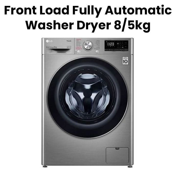 LG 8Kg  5kg Front Load Fully Automatic Washer Dryer Combo | F2V5PGP2T