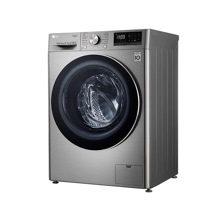 LG Washer & Dryer, 10/7 Kg, Bigger Capacity, AI DD, Steam, ThinQ | F4V5RGP2T