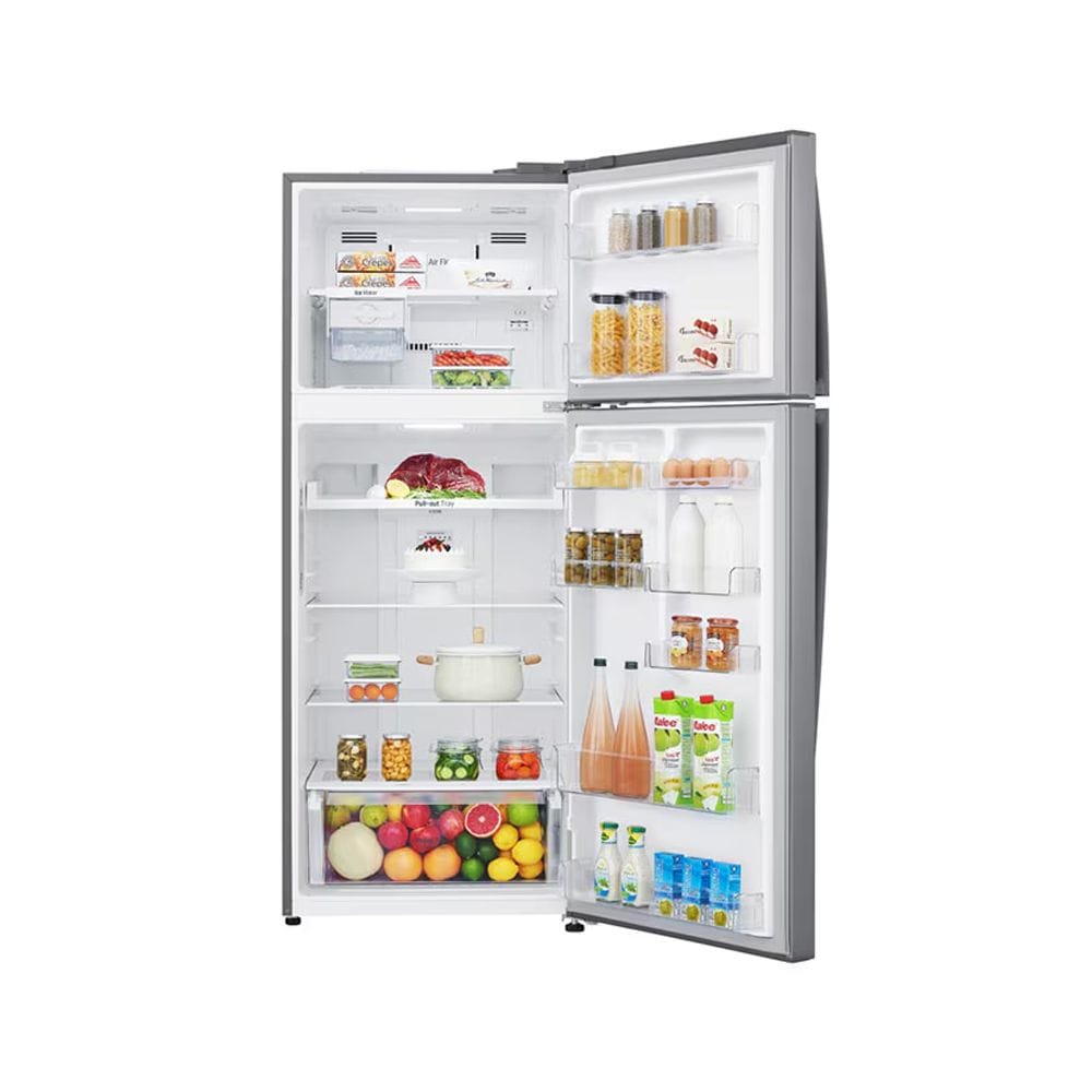LG 600L Top Freezer Refrigerator, Smart Inverter Compressor, DoorCooling+, Multi Air Flow, Moist Balance Crisper & Hygiene Fresh+ | Shiny Steel - GR-C639HLCL.DPZQMEB