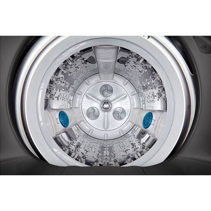 LG Top Load Washer, 18Kg, Black Color, Smart Inverter Control, TurboDrum, Smart Diagnosis | T18665NEHT2