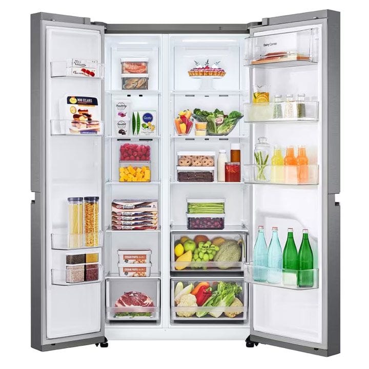 LG 634L Side by Side Refrigerator, LINEARCooling | GR-B267JQYL