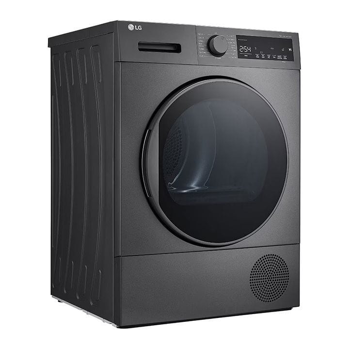 LG Heat Pump Dryer 8Kg, A++, Heat Pump, Sensor Dry, Automatically Adjusts Drying Time - Dark Silver - RH80T2SP7RM