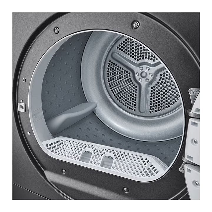 LG Heat Pump Dryer 8Kg, A++, Heat Pump, Sensor Dry, Automatically Adjusts Drying Time - Dark Silver - RH80T2SP7RM