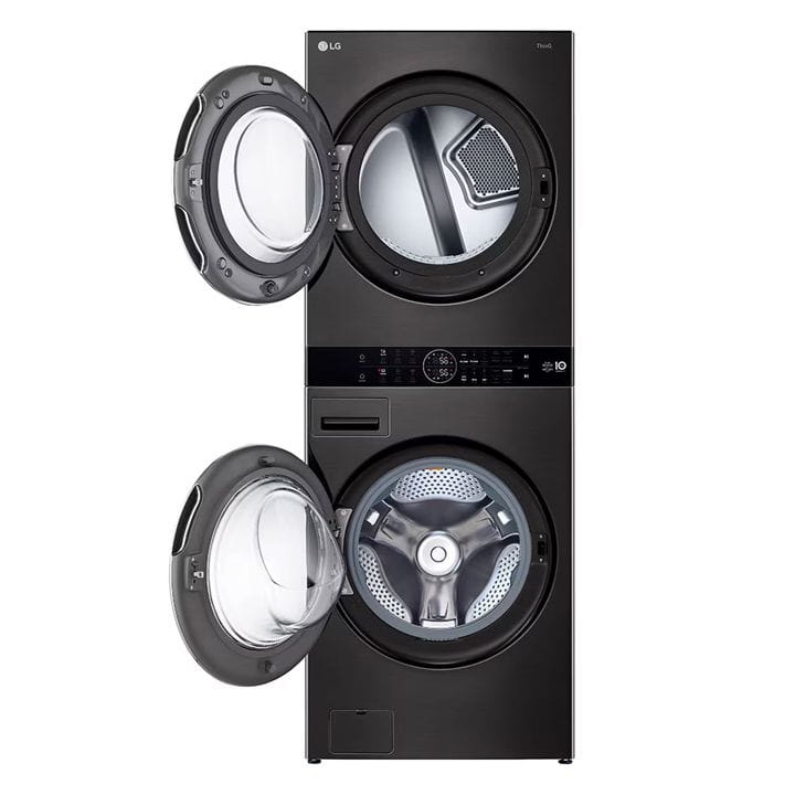 واش تاور إل جي ٢٠٢٤ بحجم ٢٧ بوصة - غسالة ١٩ كجم، مجفف ١٦ كجم  