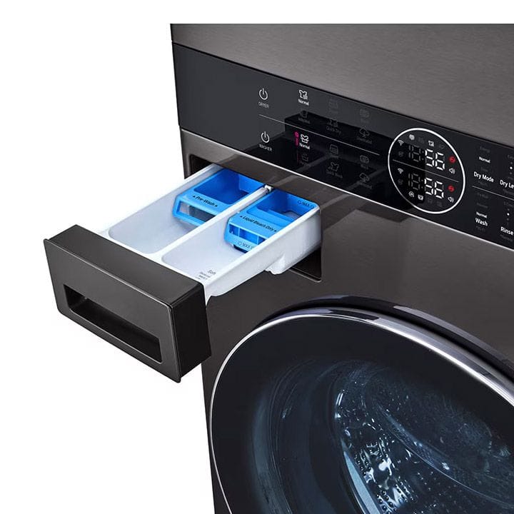 واش تاور إل جي ٢٠٢٤ بحجم ٢٧ بوصة - غسالة ١٩ كجم، مجفف ١٦ كجم  