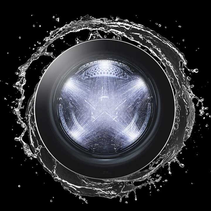 LG WashTower Washer And Dryer 27 Inch, AI Technology, Turbo Wash And Turbo Dry 19Kg + 16Kg, Condenser with Convenient Cleaning - Black - W1S1CVK2EHM