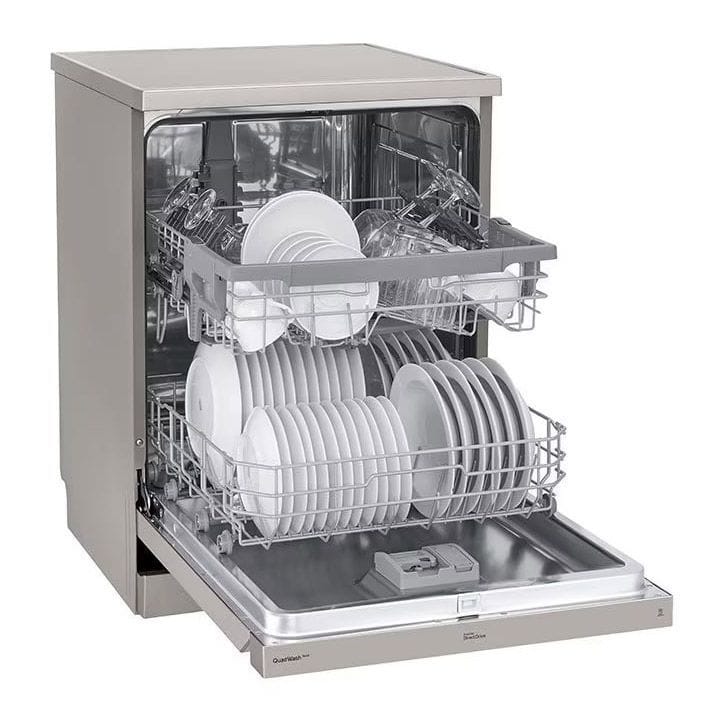 LG Dishwasher with 8 Programs + 14 Place Settings Platinum Silver | DFC435FP