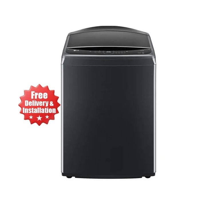 LG Top Load Washer 25Kg, Intelligent Control, AIDD Intelligent Care For Greater Fabric Protection, TurboWash3D - Platinum Black - T25H9EFHTP