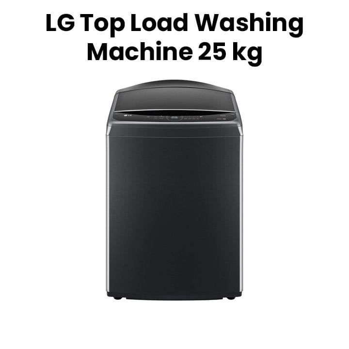 LG Top Loading Washer AI DD, TurboWash, Allergy Care 25Kg - Black - T25H9EFHST