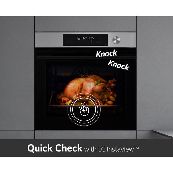 فرن إل جي إنستا فيو بالبخار والسوس فيد، سعة ٧٦ لتر، أسود - صنع في كوريا | WSED7613S  