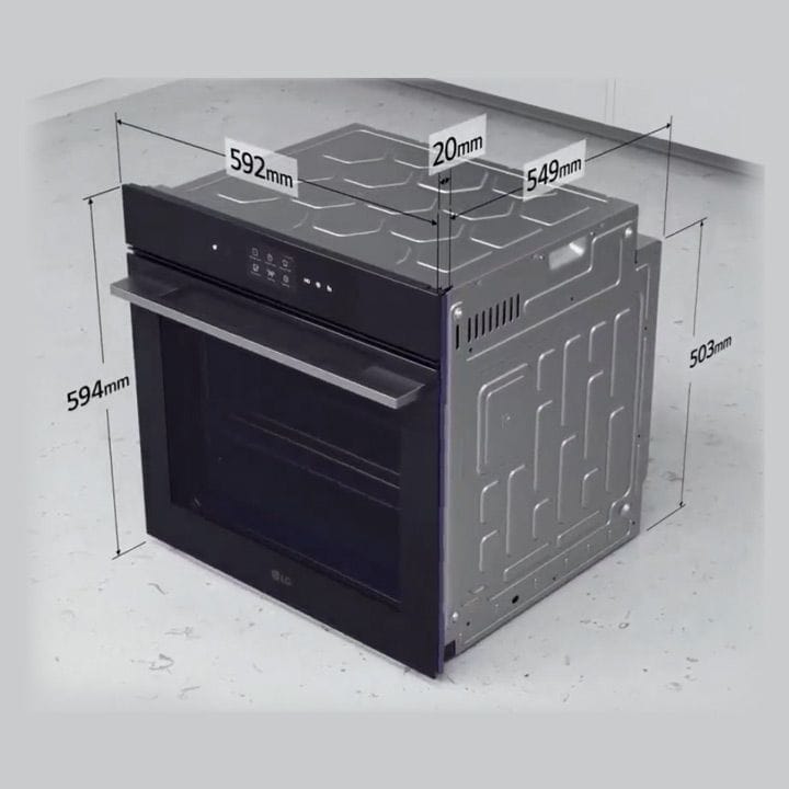 فرن إل جي إنستا فيو بالبخار والسوس فيد، سعة ٧٦ لتر، أسود - صنع في كوريا | WSED7613S  
