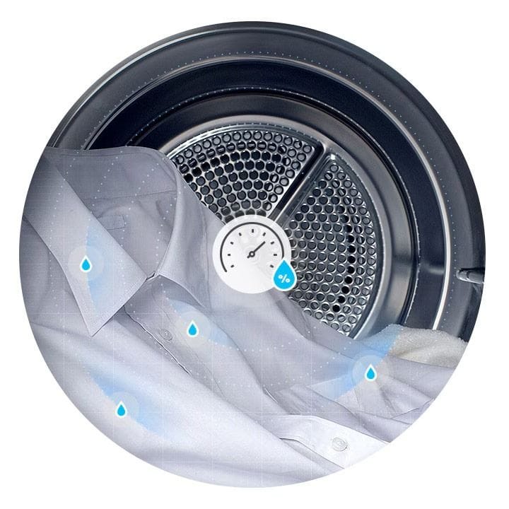 LG Dual Inverter Heat Pump Dryer 18Kg, Sensor Dry, Dual Filter, Smart ThinQ WiFi Connectivity - Stainless Silver - RH18U8EVCW