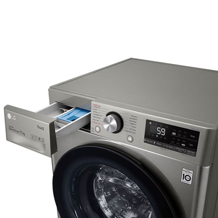 إل جي غسالة أمامية تحميل 11 كجم بلاتينيوم صنع في مصر | F4Y5EYGYPV