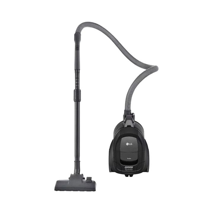LG 8KG Front Load Washing Machine + Oscar 1.5L Garment Steamer with Wheels + LG 1800W Vacuum Cleaner Pearl Sparkle Silver - Complete Laundry Set Bundle (101002000000685 + 201002000000188 + 101002000000527)