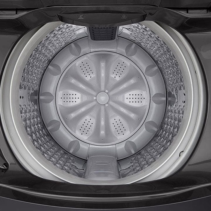 LG Top Load Washing Machine 18Kg, Smart Inverter, TurboDrum, Smart Motion, Soft Closing Door, Wide Lint Filter - Middle Black - T18V1NDHT2
