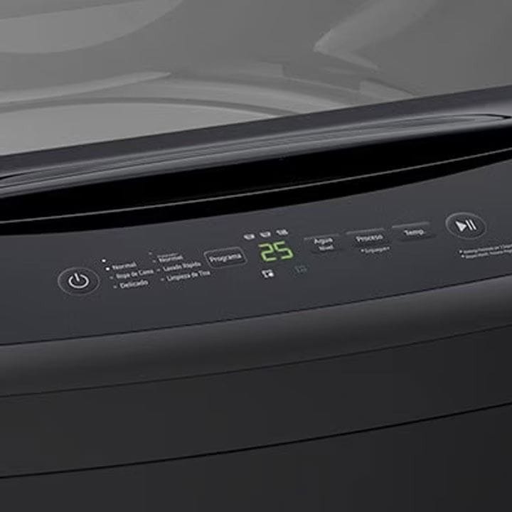 LG Top Load Washing Machine 18Kg, Smart Inverter, TurboDrum, Smart Motion, Soft Closing Door, Wide Lint Filter - Middle Black - T18V1NDHT2