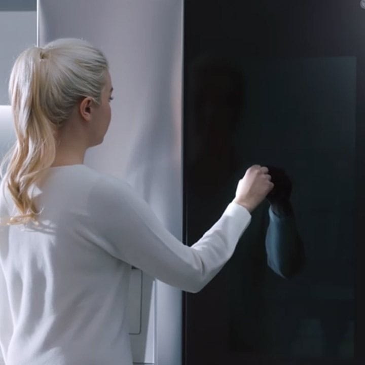 LG 674L InstaView Side-by-Side Refrigerator With UVnano, Linear Cooling, And Smart ThinQ Features - Matte Black - GR-X267CQEW