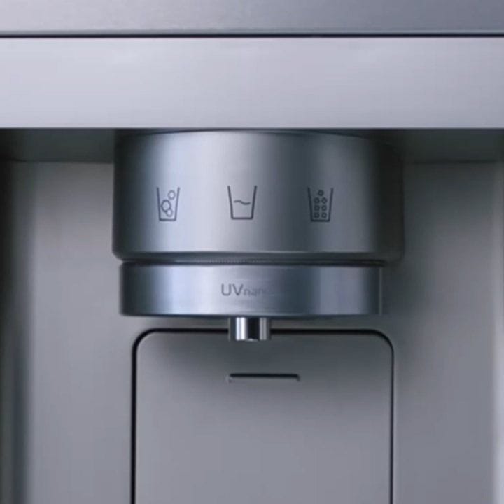 LG 674L InstaView Side-by-Side Refrigerator With UVnano, Linear Cooling, And Smart ThinQ Features - Matte Black - GR-X267CQEW
