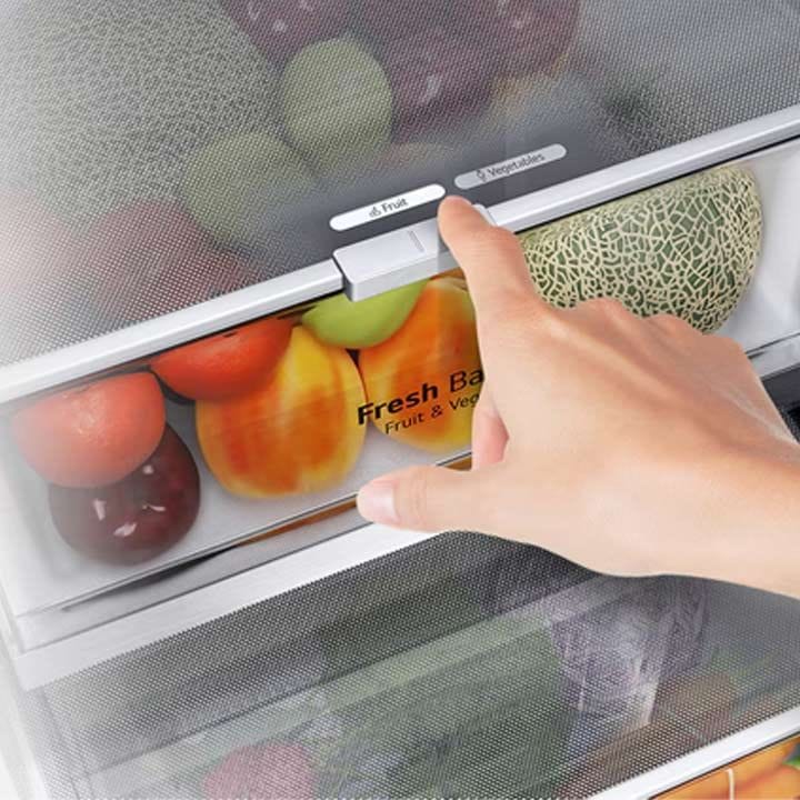 LG 674L InstaView Side-by-Side Refrigerator With UVnano, Linear Cooling, And Smart ThinQ Features - Matte Black - GR-X267CQEW