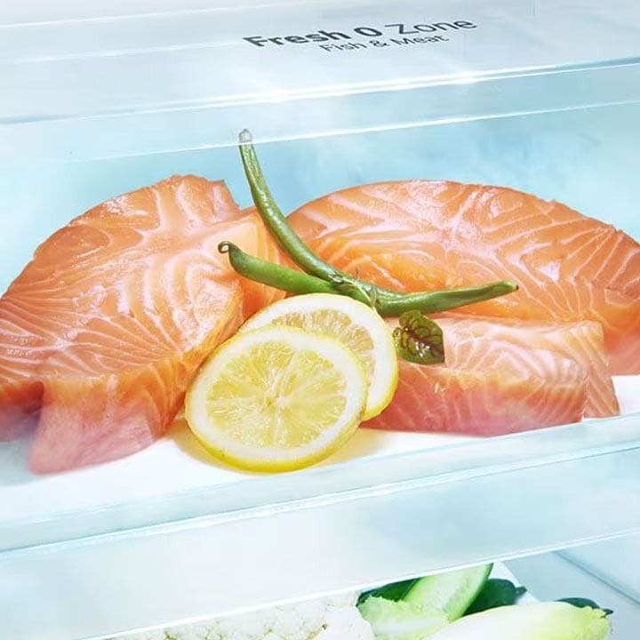 LG Double Door Refrigerator 600L, Smart Inverter Compressor™, LINEARCooling™, DoorCooling⁺™⁺™ - Platinum Steel - GR-B642PFFQ