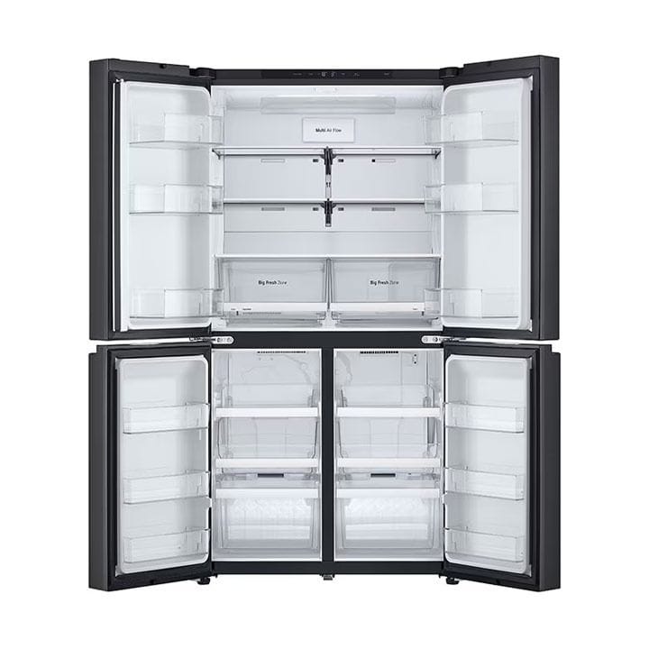 LG French Door Refrigerator 704L – Inverter Linear Compressor, Door Cooling+, Multi Air Flow, ThinQ Smart Control | Black - GR-B34FFCDB