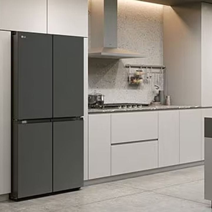 LG French Door Refrigerator 704L – Inverter Linear Compressor, Door Cooling+, Multi Air Flow, ThinQ Smart Control | Black - GR-B34FFCDB