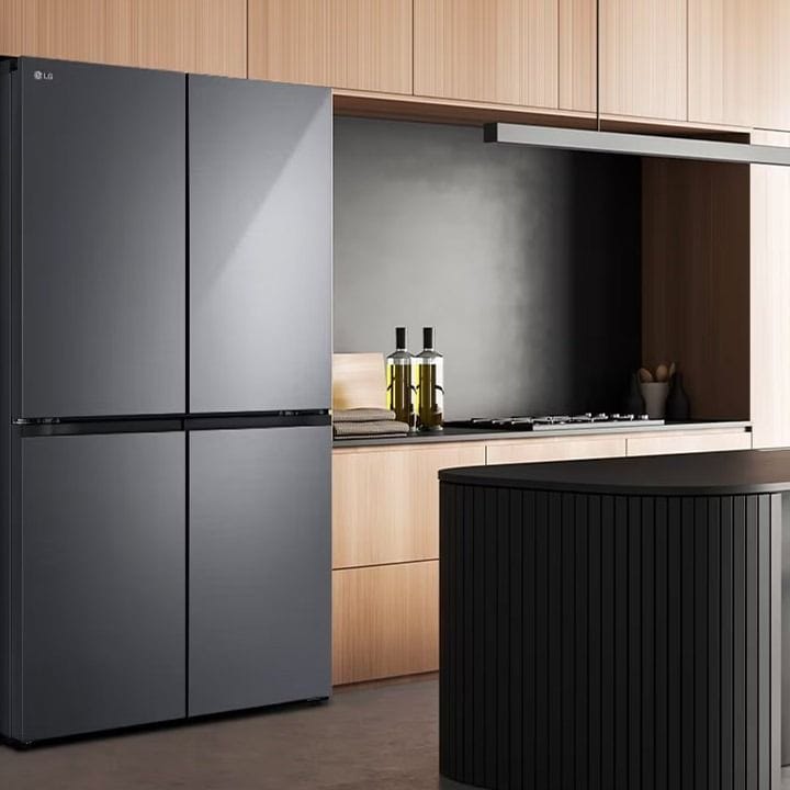 LG French Door Refrigerator 704L – Inverter Linear Compressor, Door Cooling+, Multi Air Flow, ThinQ Smart Control | Black - GR-B34FFCDB