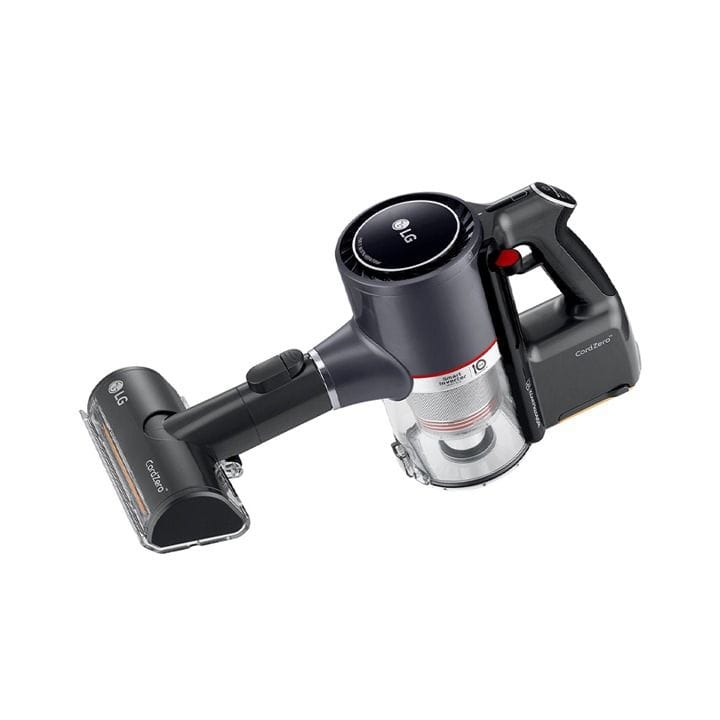 LG CordZero A9 Stick Vacuum Cleaner, Powerful Suction, Kompressor®, DUAL PowerPack™ - Iron Grey - A9K-CORE2