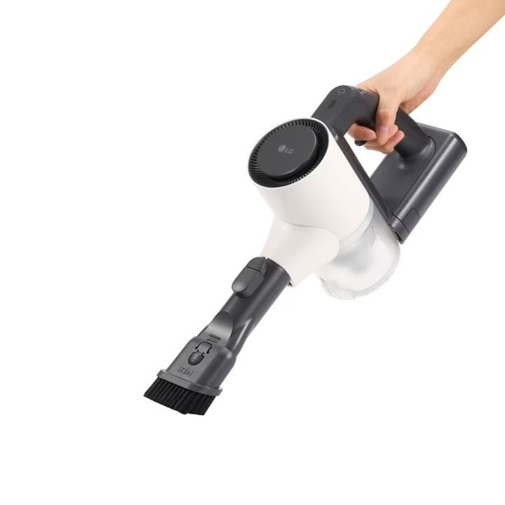 LG Stick Vacuum Cleaner, Powerful Suction, Multi-Surface Cleaning, LCD Smart Display - Beige - A9LSLIM