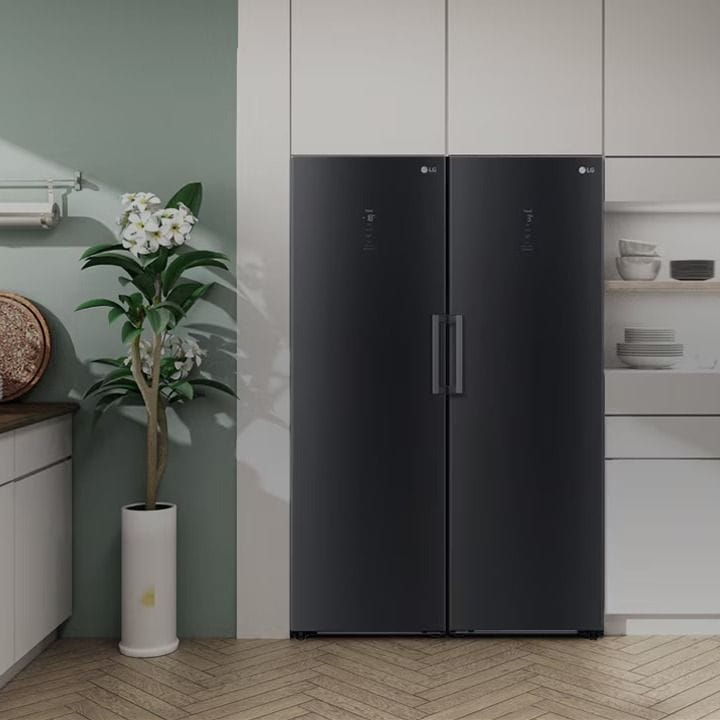 LG 411L Refrigerator | Smart Cooling | Beige Glass | LOB451FGPM