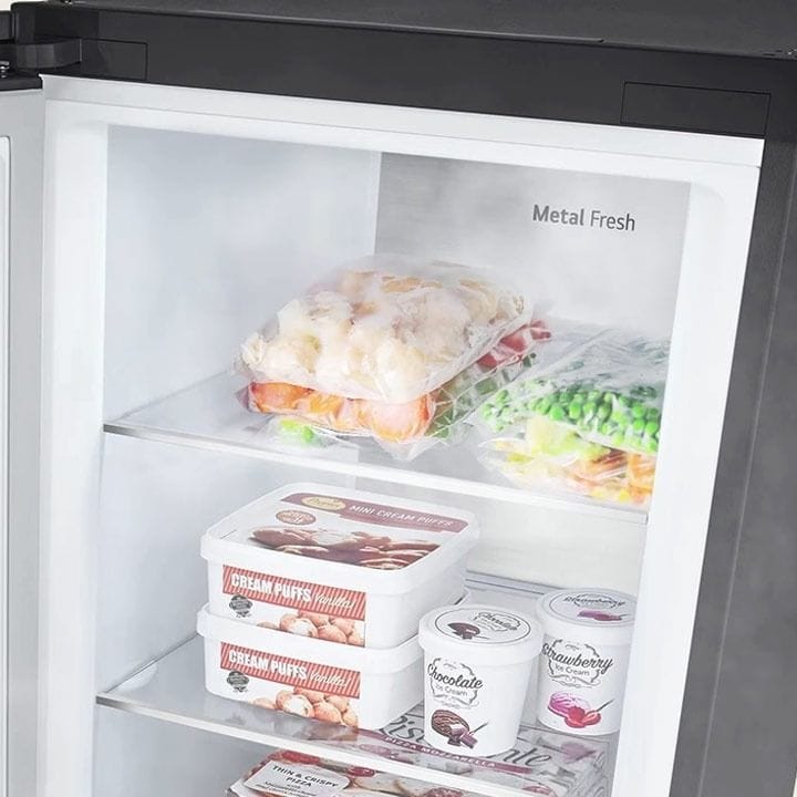 LG 411L Refrigerator | Smart Cooling | Beige Glass | LOB451FGPM
