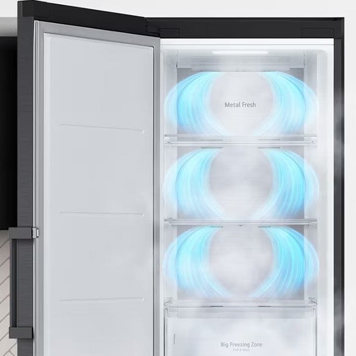 LG 411L Refrigerator | Smart Cooling | Beige Glass | LOB451FGPM