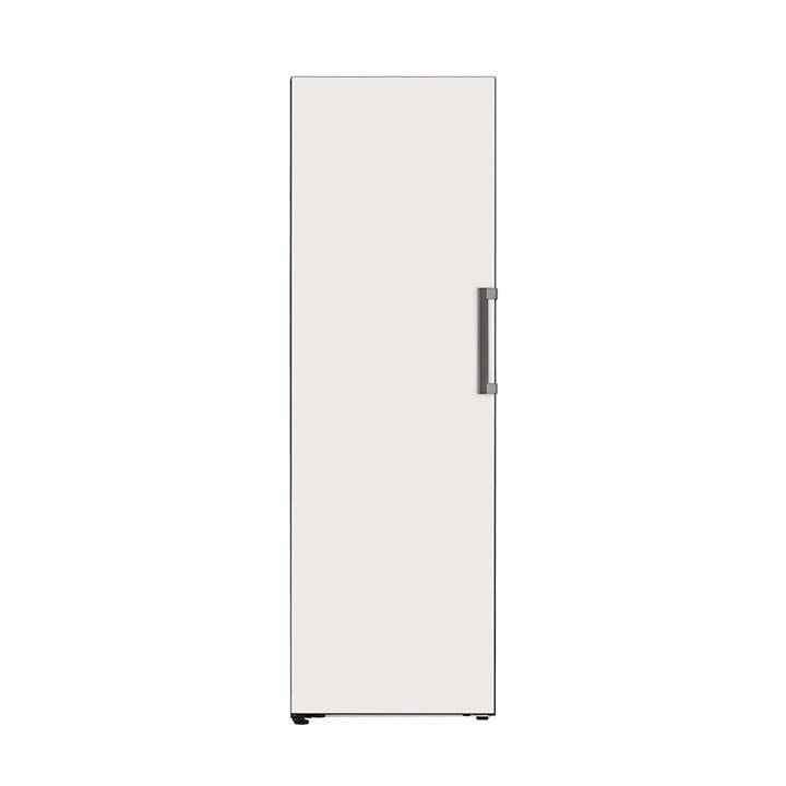 LG Upright Freezer Refrigerator 355L, LINEAR Cooling, Multi-Air Flow, Wi-Fi ThinQ Connectivity - Beige - LOB454FGQM