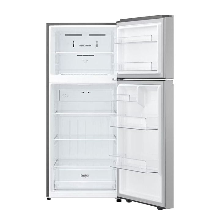 LG Double Door Refrigerator 496L, Smart Inverter Compressor, Door Cooling+, Linear Cooling - Platinum Silver - GN-R702SFAH
