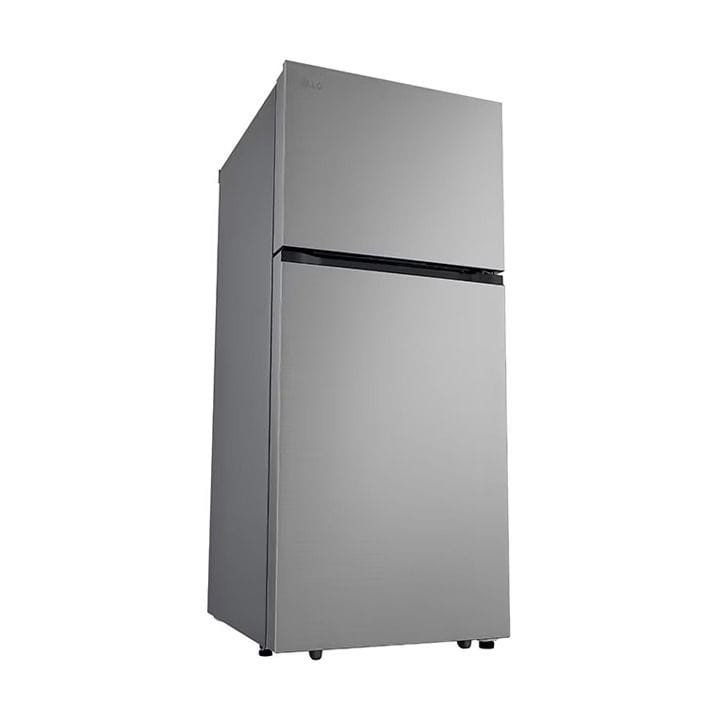 LG Double Door Refrigerator 496L, Smart Inverter Compressor, Door Cooling+, Linear Cooling - Platinum Silver - GN-R702SFAH