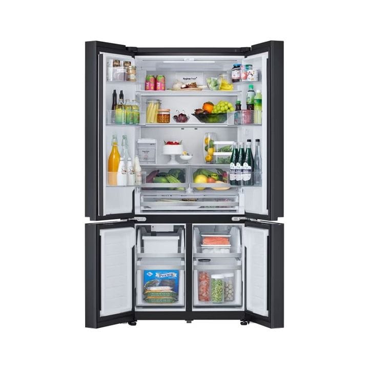LG French Door Refrigerator 619L – Inverter Linear Compressor, Door Cooling+, Multi Air Flow, Hygiene Fresh+, ThinQ Smart Control | Black Glass - GR-B30FFGPB