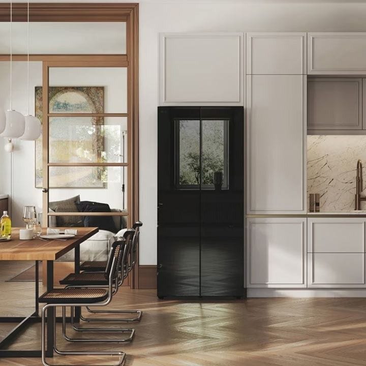 LG French Door Refrigerator 619L – Inverter Linear Compressor, Door Cooling+, Multi Air Flow, Hygiene Fresh+, ThinQ Smart Control | Black Glass - GR-B30FFGPB