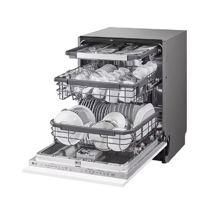 LG 14 Place Setting Built-In Dishwasher With QuadWash And Inverter Direct Drive - Noble Steel - DBC435TSL.AASPGCC