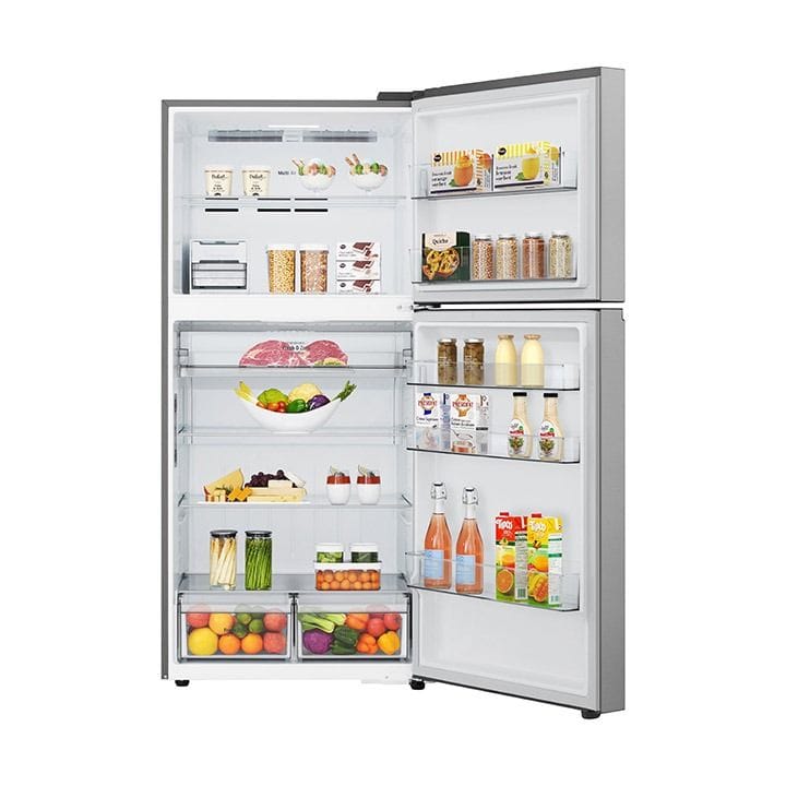 LG Double Door Refrigerator 612L, Multi Air Flow, DoorCooling⁺™⁺™, Linear Cooling, Door Alarm - Dark Graphite - LTB842PFBQ